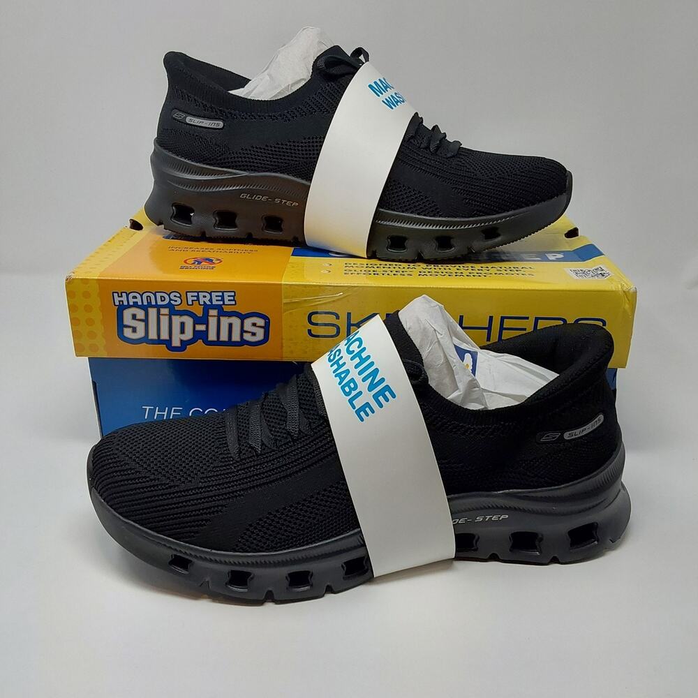Skechers Glide Step Pro Brilliant Charm Slip Ins Women's 10 Black 150429 BBK